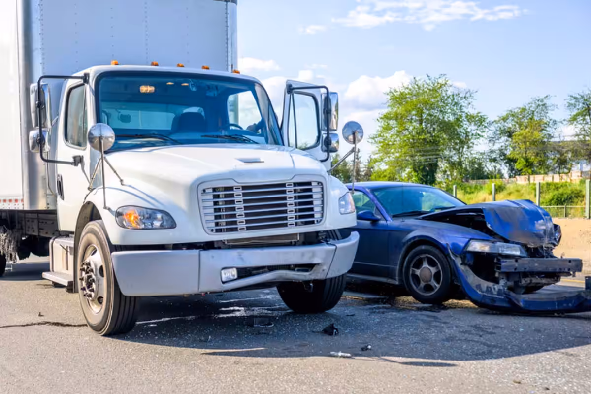 car and truck accident