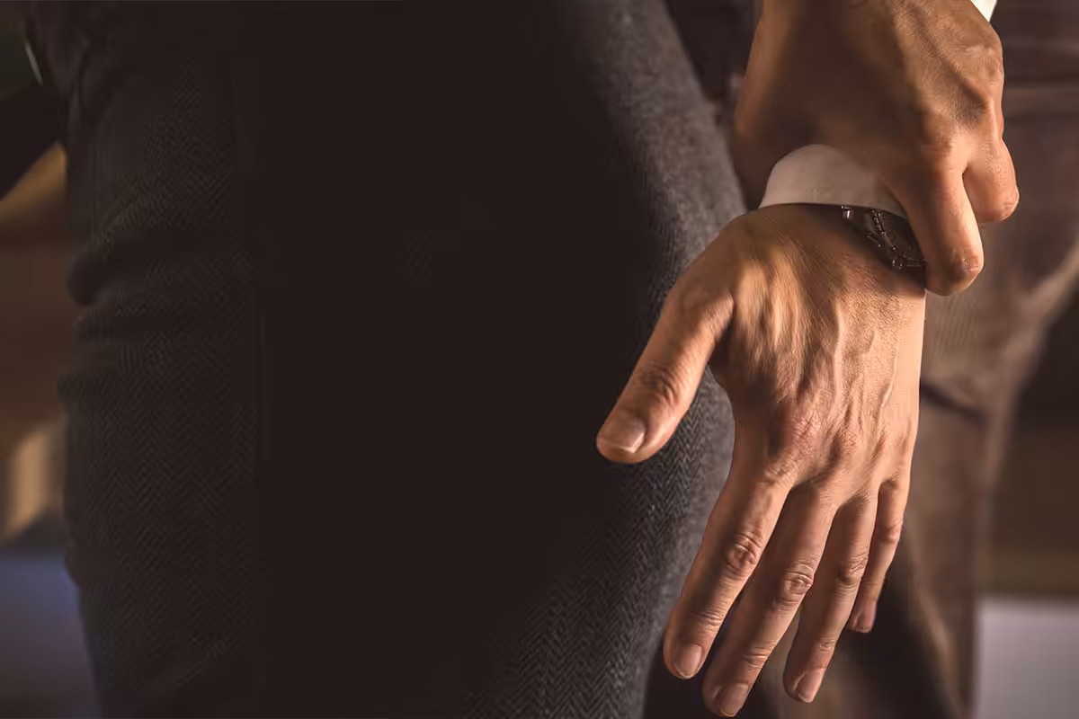 hand on the back